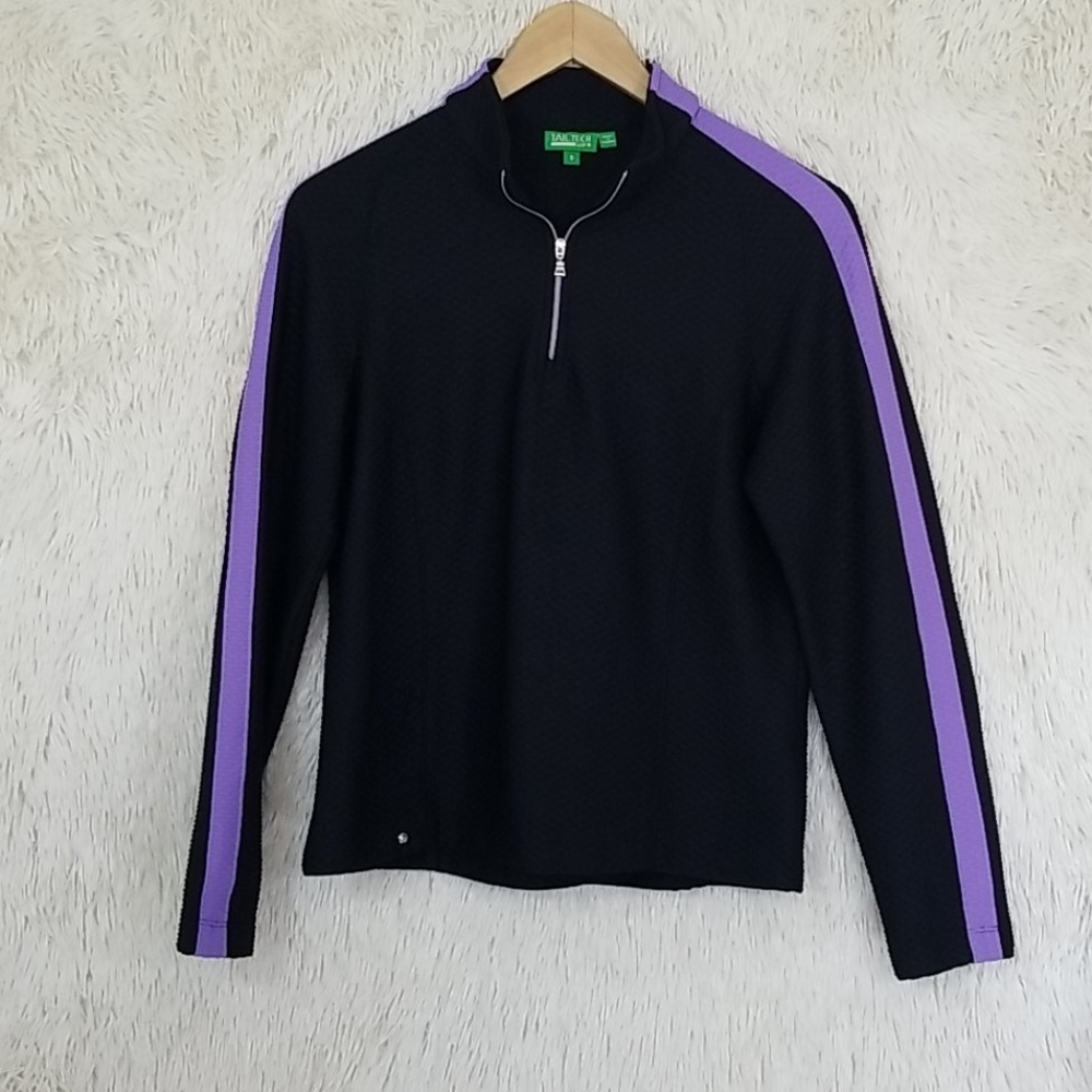Tail tech golf tennis top jacket purple black